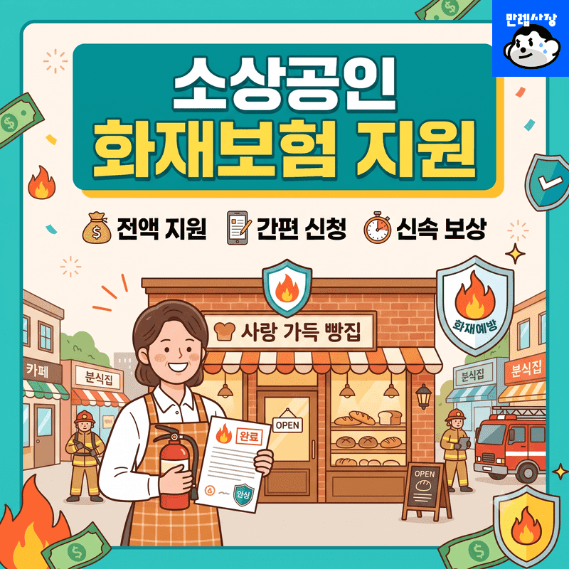 2026년 충남 소상공인 화재보험료 지원 9월 30일 마감 및 보장성 환급