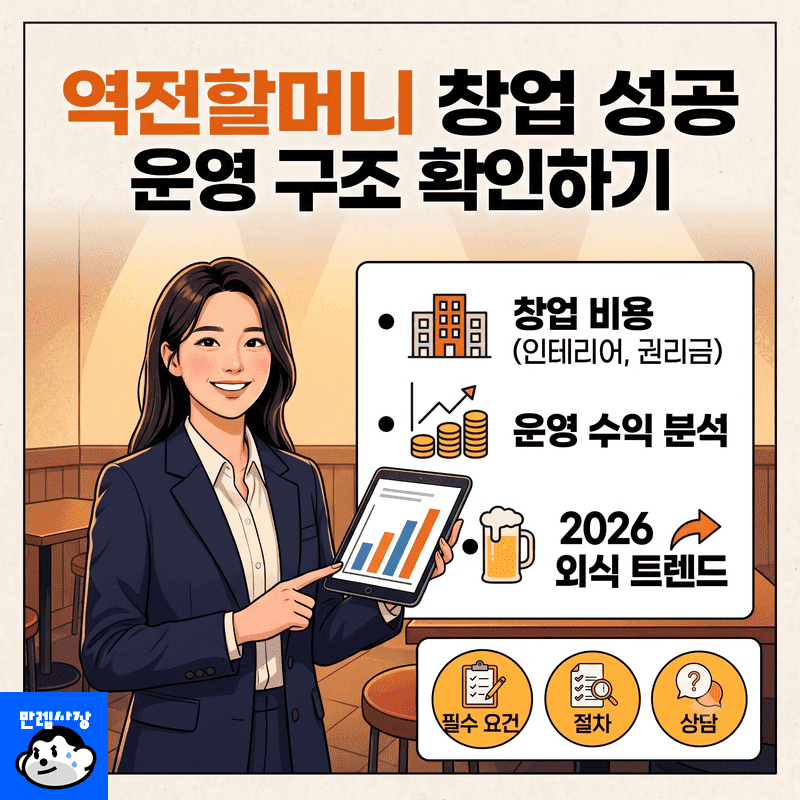 역전할머니 창업 비용과 운영 구조 살얼음 맥주 가맹 가이드