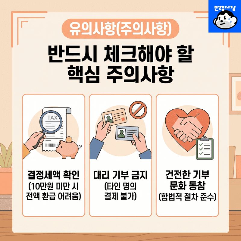 유의사항(주의사항)